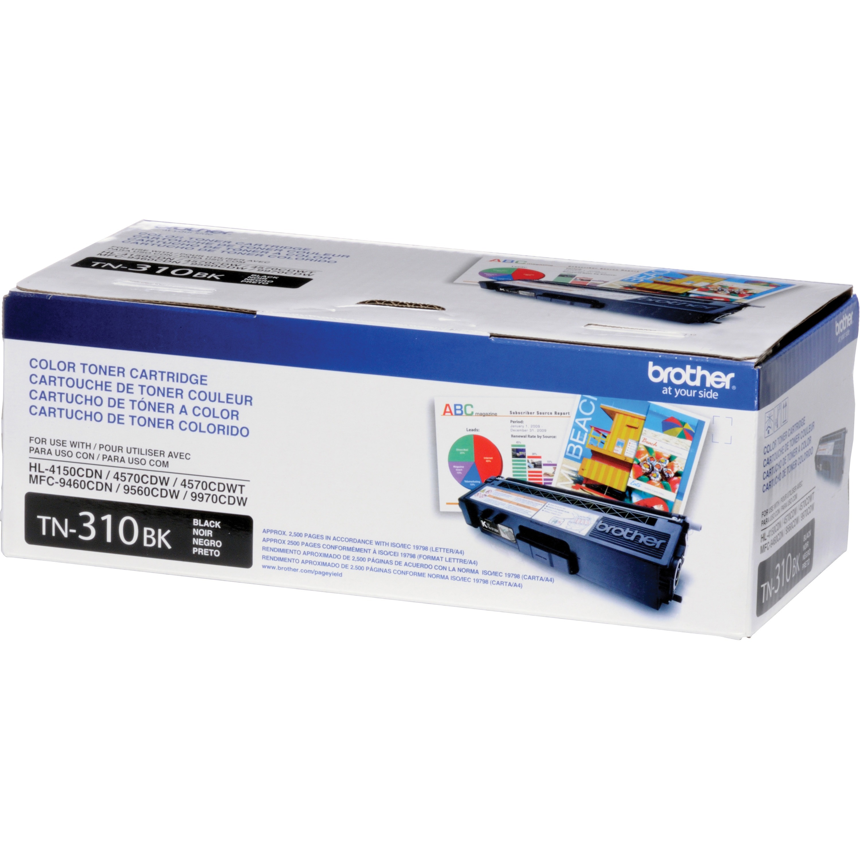 Brother TN310BK Black Toner Cartridge for Laser Printers