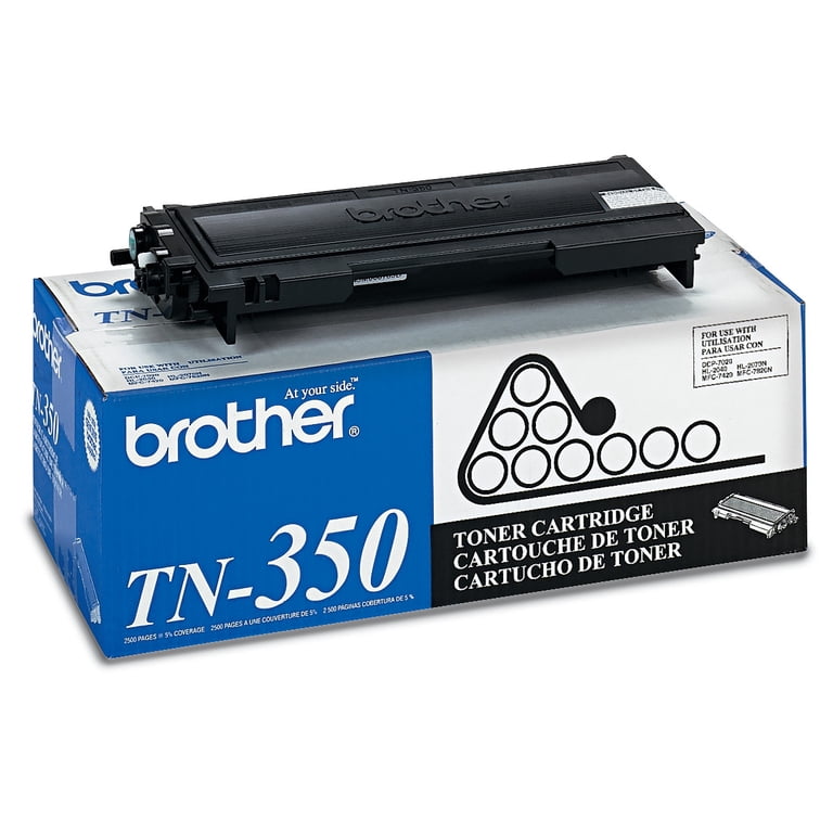 Brother Genuine OEM TN350 Black Toner Cartridge - Walmart.com