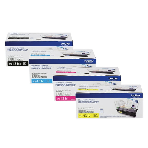 Brother TN431 BK/C/M/Y Toner Combo (4) Pack