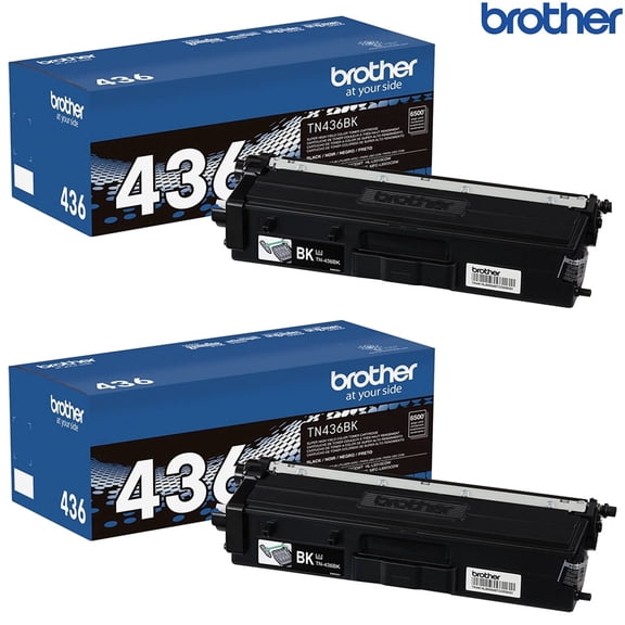 Brother TN436BK Super High-yield Toner Cartridge Black 2 Pack