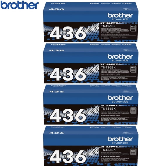 Brother TN436BK Super High-yield Toner Cartridge Black 4 Pack
