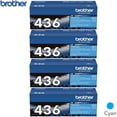 Brother TN436C Super High-yield Toner Cartridge Cyan 4 Pack - Walmart.com