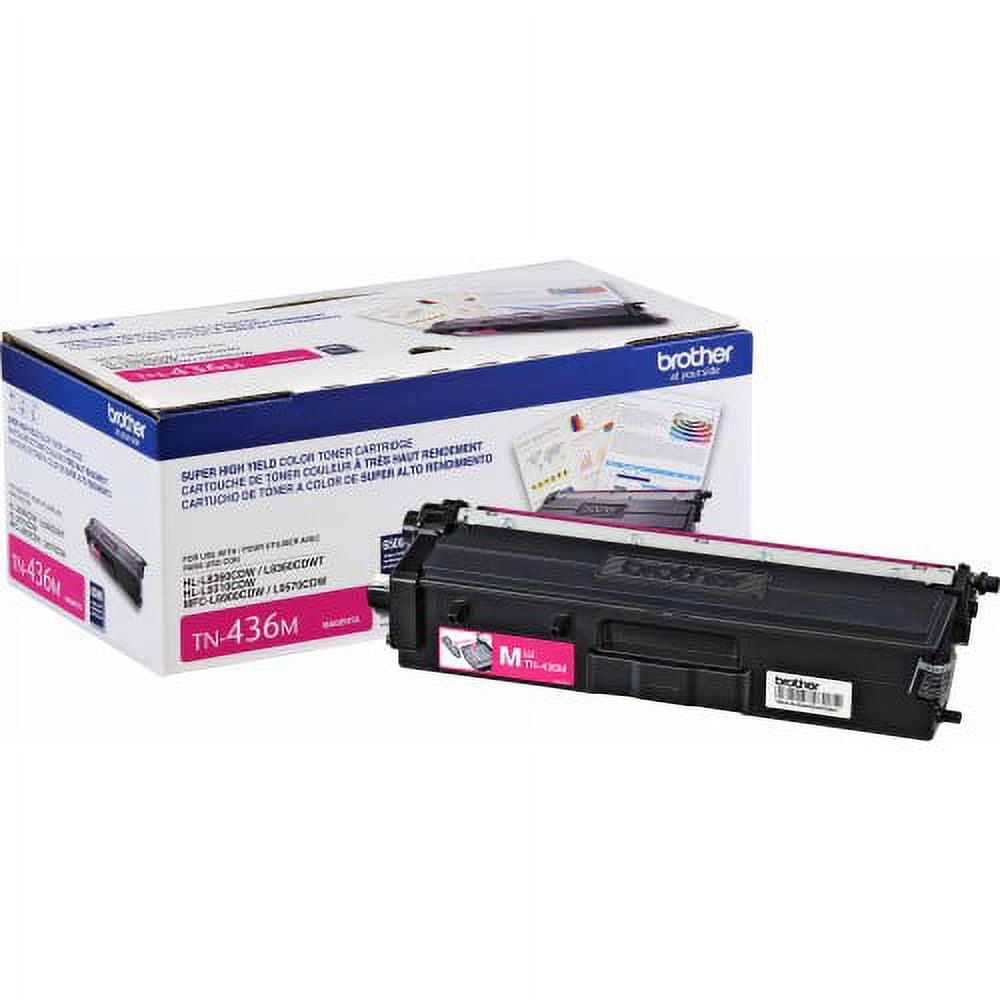 Brother TN436M Toner Cartridge, Super High Yield, Magenta, Printer Cartridge