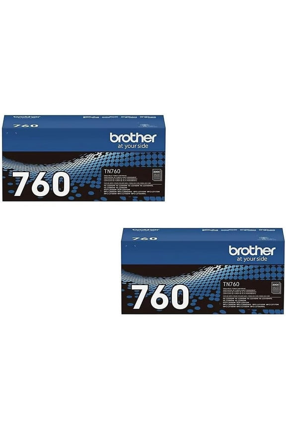 (TN760) High Yield Toner Cartridge (3,000 Yield)-2 pack