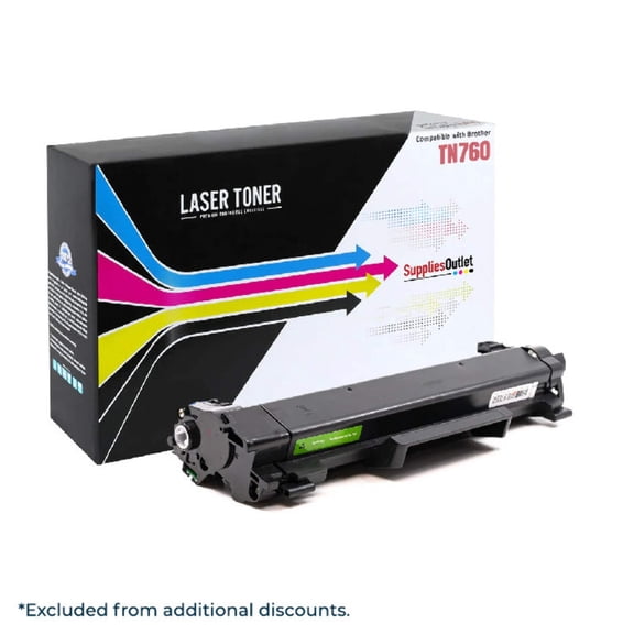 Brother TN760 Toner Compatible High Yield