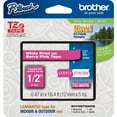 thumbnail image 1 of Brother 0.47" White on Berry Pink Tape for P-Touch (16.4'), 1 of 3