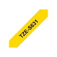 thumbnail image 1 of Brother TZe631 - Laminated extra strength adhesive tape - black on yellow - Roll (0.47 in x 26.3 ft) 1 roll(s), 1 of 6