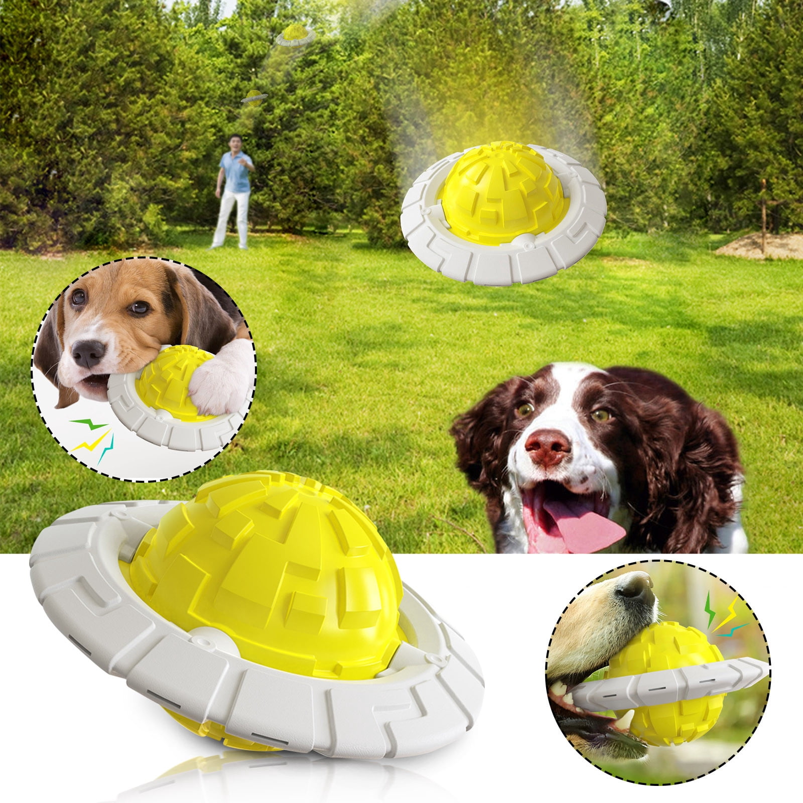 Interactive Dog Toy 2-Pack - Freezable Rubber Chew Toy With Mint Scent, Treat Dispenser For Large Dogs 20-140 Lbs