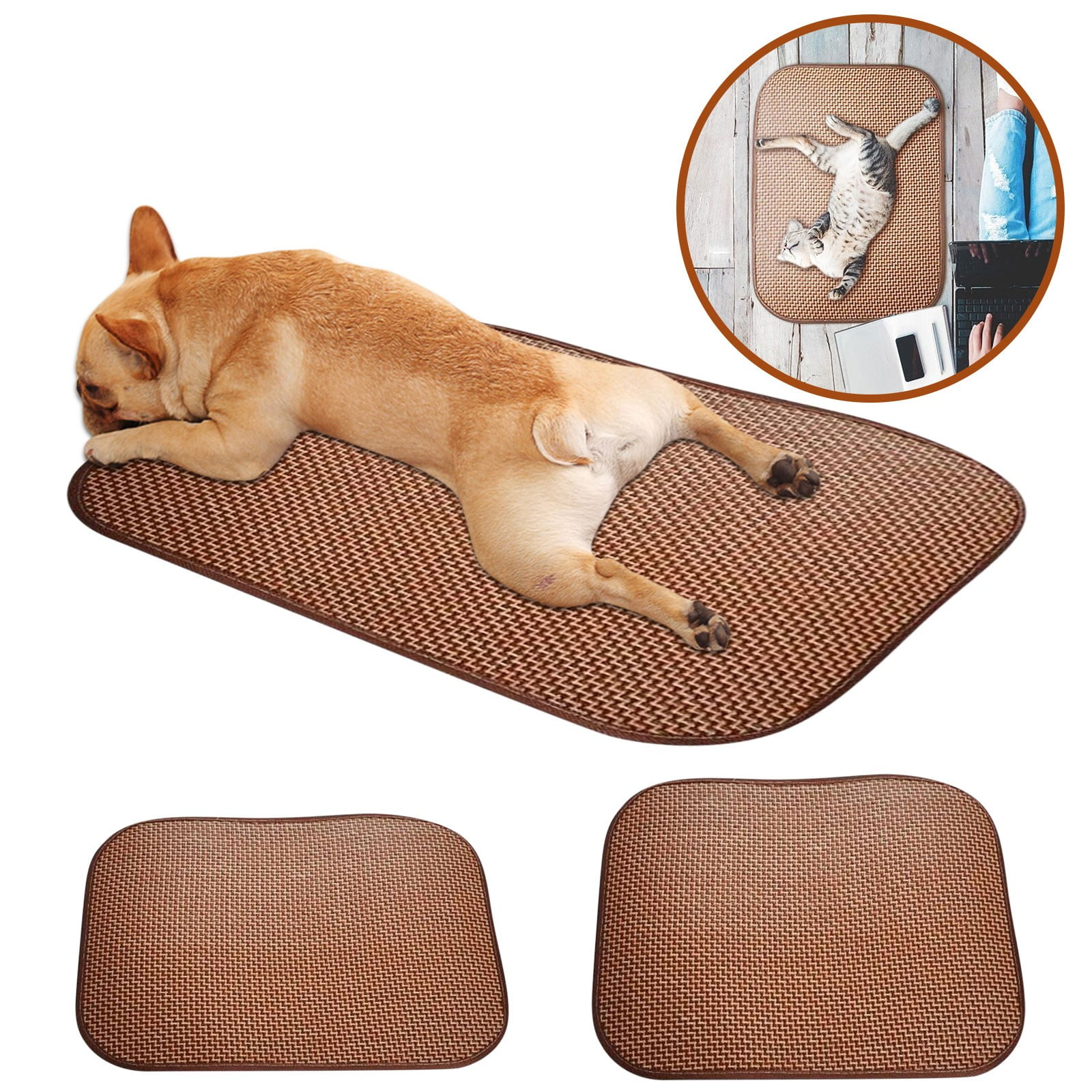 Brother Teddy Ice Mat for Indoor Cats Dogs, Cooling Mat Pad for Pets