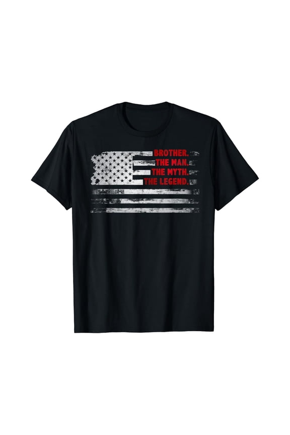 Brother The Man Myth Legend Usa Flag Father'S Day Gift Dad T-Shirt