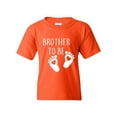 thumbnail image 1 of Brother To Be Unisex Youth Kids T-Shirt Tee Clothing Youth Large Orange, 1 of 5