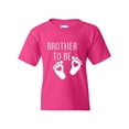thumbnail image 1 of Brother To Be Unisex Youth Kids T-Shirt Tee Clothing Youth X-Small Heliconia Pink, 1 of 5