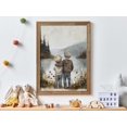 thumbnail image 1 of Brother Wall Art Room Decor Boys by Lake Shared Bedroom, Unframed Canvas 24x36in, 1 of 4