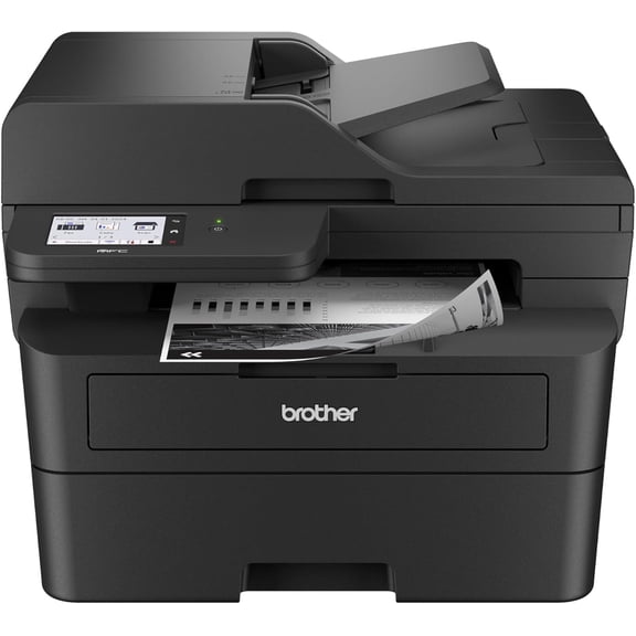 Brother Wireless MFC-L2900DW Compact Monochrome All-in-One Laser Printer with Single Pass Duplex Copy and Scan, Fax, Mobile Printing (Sold without manufacturer warranty)