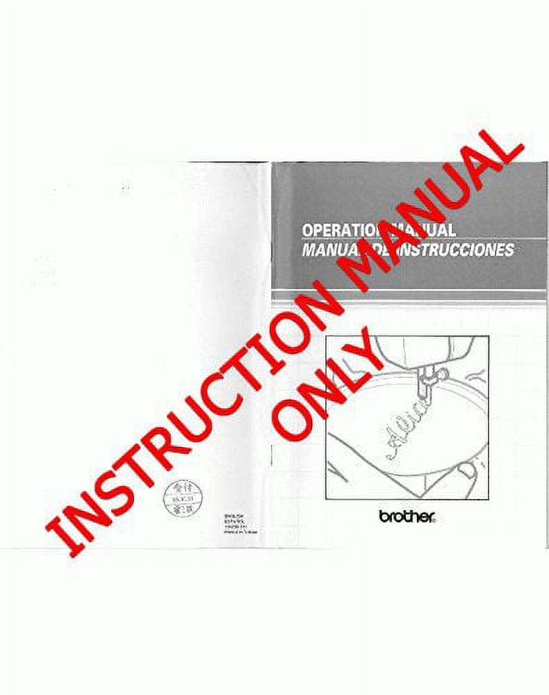 Brother XL3200 Sewing Machine Owners Instruction Manual