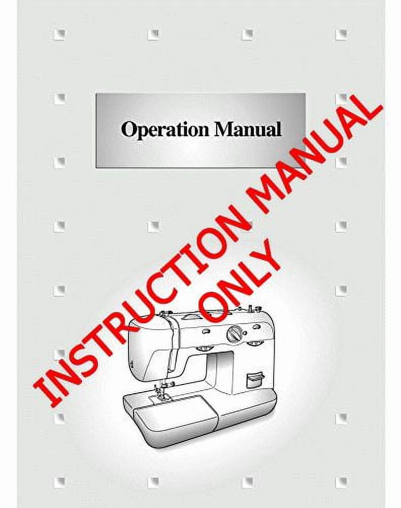 Brother XL5500 Sewing Machine Owners Instruction Manual