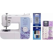 Brother XM2701 27-Stitch Sewing Machine, 6-Piece Premium Thread, 10-Pack Pre-Wound Bobbins and 5-Piece Sewing Machine Needles