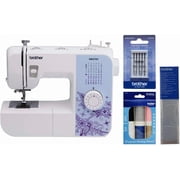 Brother XM2701 27-Stitch Sewing Machine, 6-Piece Premium Thread Pack, Water Soluble Stabilizer, 5-Piece Sewing Machine Needles