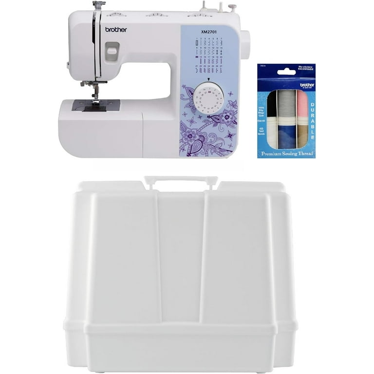 Brother XM2701 27-Stitch Sewing Machine and Hard Plastic Storage