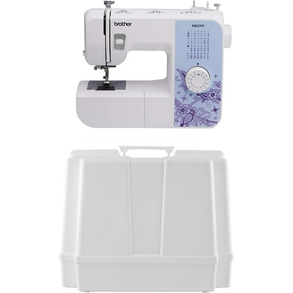 Brother XM2701 27-Stitch Sewing Machine and Hard Plastic Storage and Carry Case