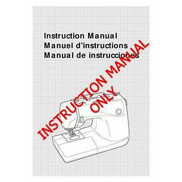 Brother XR65T Sewing Machine Owners Instruction Manual