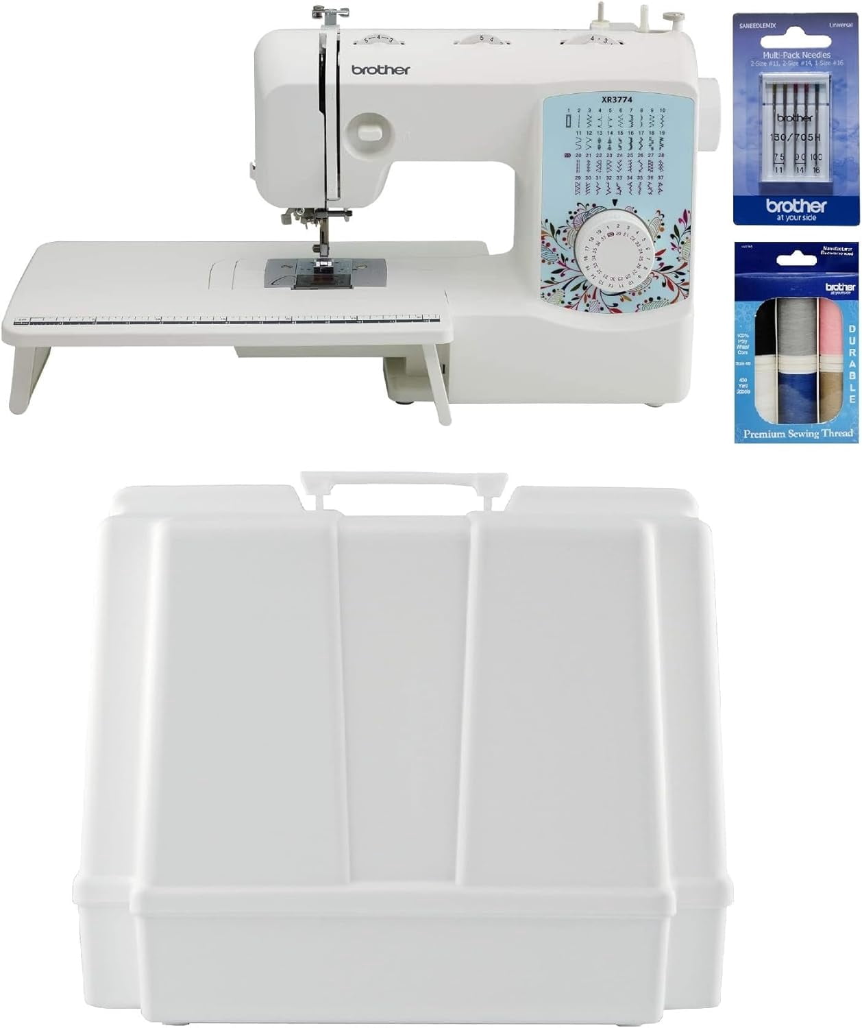 Brother XR3774 37-Stitch Sewing and Quilting Machine with Wide Table ...