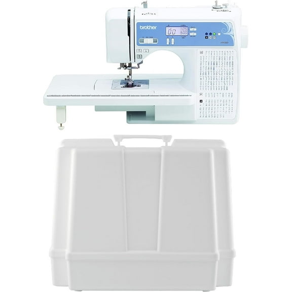 Brother XR9550 Computerized Sewing and Quilting Machine, 165 Built-In Stitches, Wide Table and 5300A Hardcase for Carrying and Storage