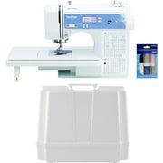 Brother XR9550 Computerized Sewing and Quilting Machine, Hard Plastic Storage and Carry Case, Premium Sewing Thread 6-Pack Included