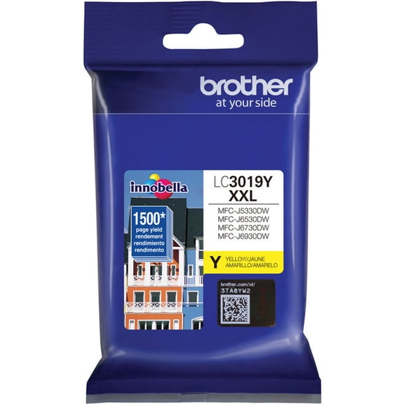 Brother Yellow Super High Yield XXL Ink-Jet Cartridge for MFC-J5330DW, MFC-J6530DW and MFC-J6930DW Printer, 1500 Page Yield