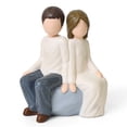 thumbnail image 1 of Hand-Painted Brother Sister Resin Figurine – Sentimental Sibling Statue for Home Decor & Meaningful Gift, 1 of 8