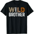 thumbnail image 1 of Brother of The Wild One Zoo Birthday Safari Jungle Family T-Shirt, 1 of 4