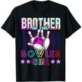 thumbnail image 1 of Brother of the Bowler Girl Matching Family Bowling Birthday T-Shirt, 1 of 4