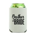 thumbnail image 1 of Brother of the Bride Wedding Can Cooler - Drink Sleeve Hugger Collapsible Insulator - Beverage Insulated Holder, 1 of 3