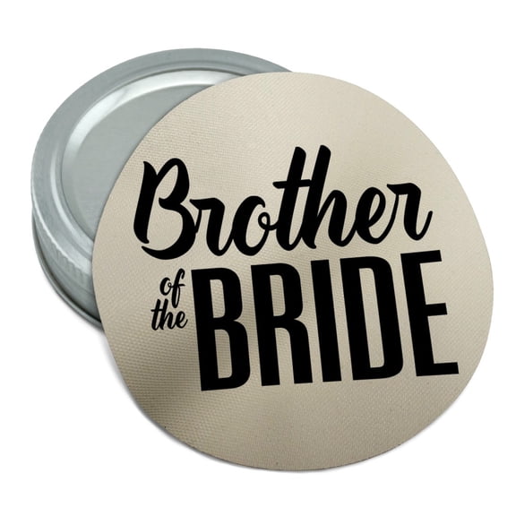 Brother of the Bride Wedding Round Rubber Non-Slip Jar Gripper Lid Opener