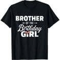 thumbnail image 1 of Brother of the birthday daughter girl matching family T-Shirt Black Small, 1 of 4