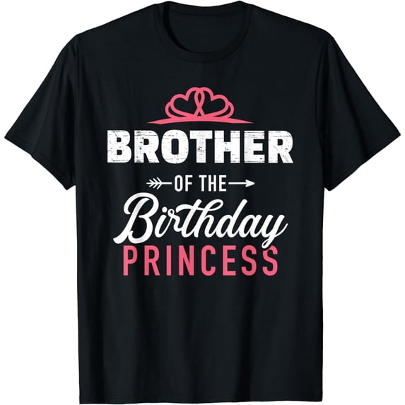 Brother of the birthday princess girl matching family T-Shirt
