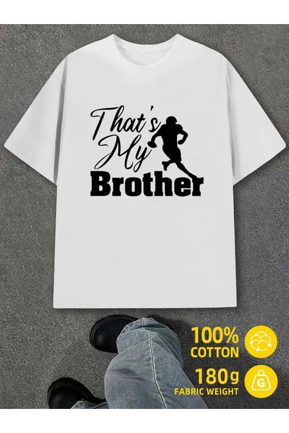 Brother's Pride mens white 180G 100% Cotton Hip-hop streetwear Trendy Unisex Shirt Cotton tshirts Fashion Unisex Shirt Short Sleeve tshirts Classic Unisex Shirt Crewneck tshirts