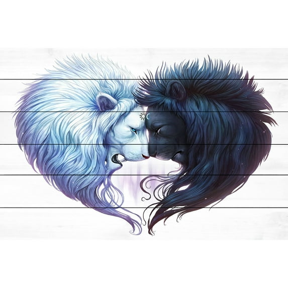 "Brotherhood" Painting Print on White Wood