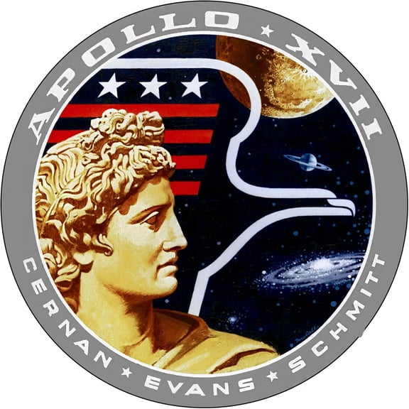 Brotherhood Vintage Gas Sign Reproduction Vintage Metal Signs Round Metal Tin Sign for Garage and Home 8 Inch Diameter Apollo 17