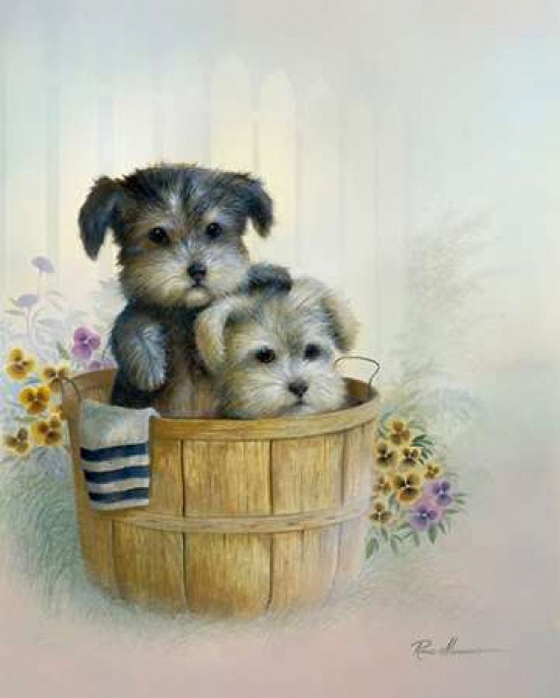 Brotherly Love Canvas Art - Ruane Manning (24 x 30)