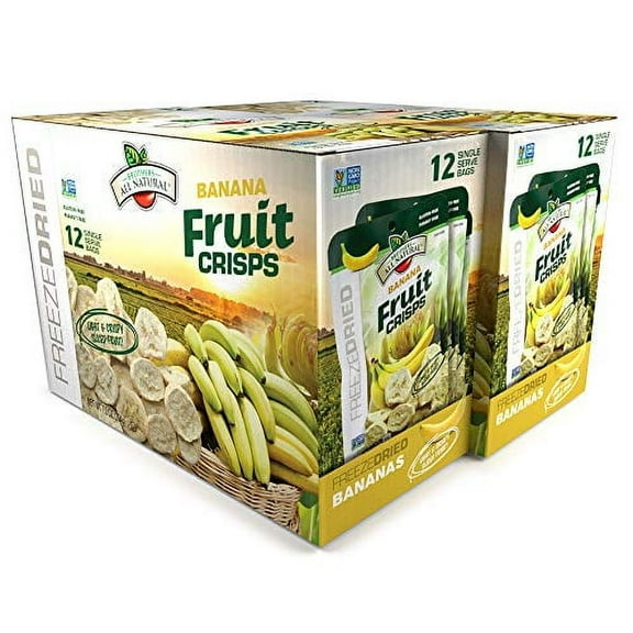 Brothers-ALL-Natural Fruit Crisps, Banana, 0.59 oz, 12-Pack