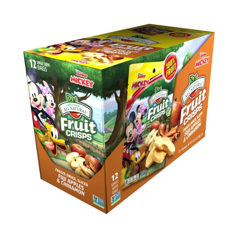 Brothers-ALL-Natural Fruit Crisps, Mickey Mouse Apple-Cinnamon