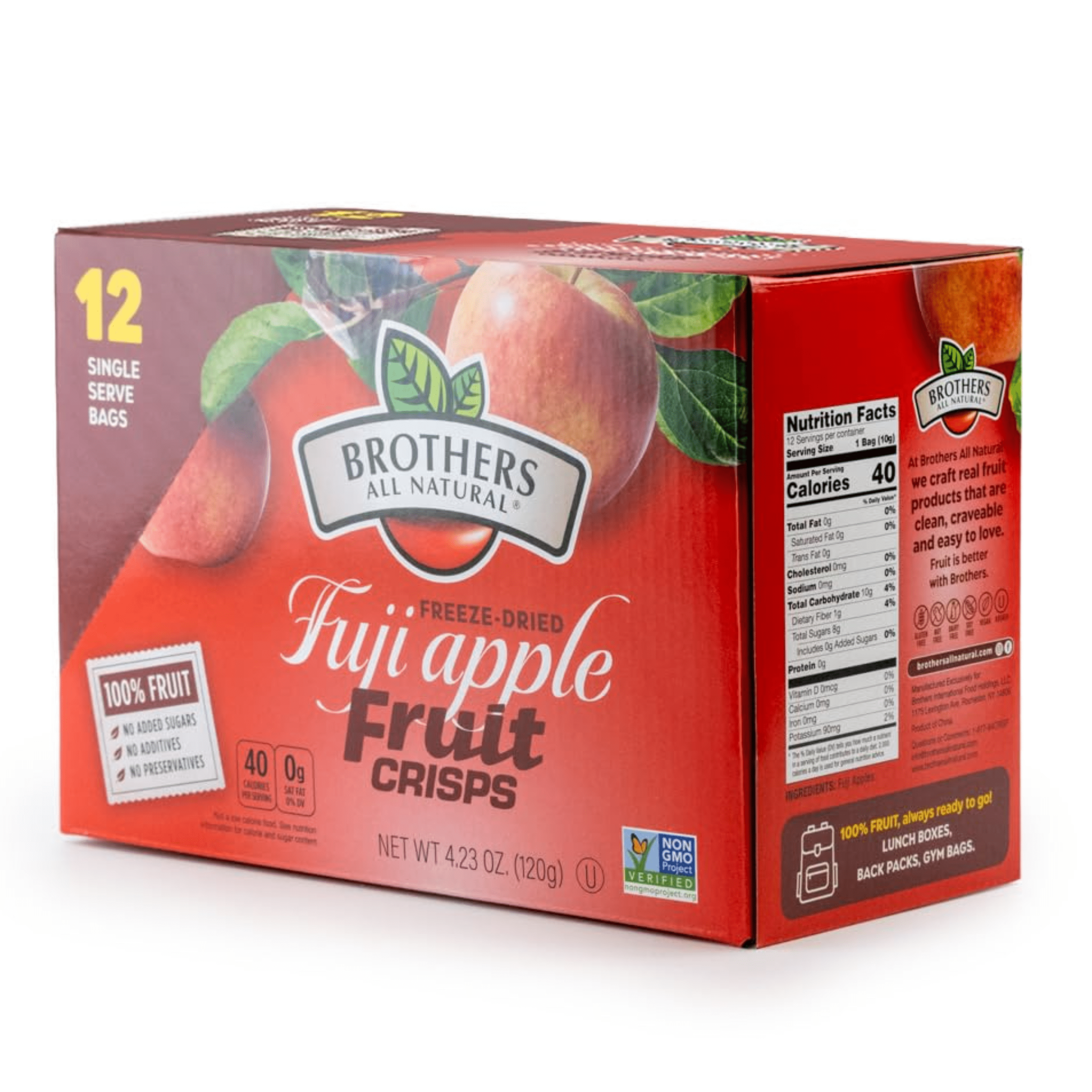Brothers All Natural, Freeze Dried Fruit Crisps, Fuji Apple, 0.35