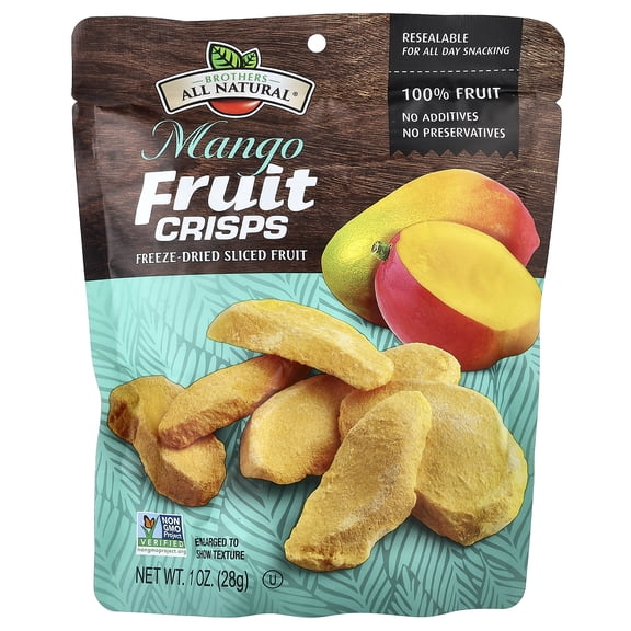 Brothers-All-Natural Fruit Crisps, Mango, 1 oz (28 g)