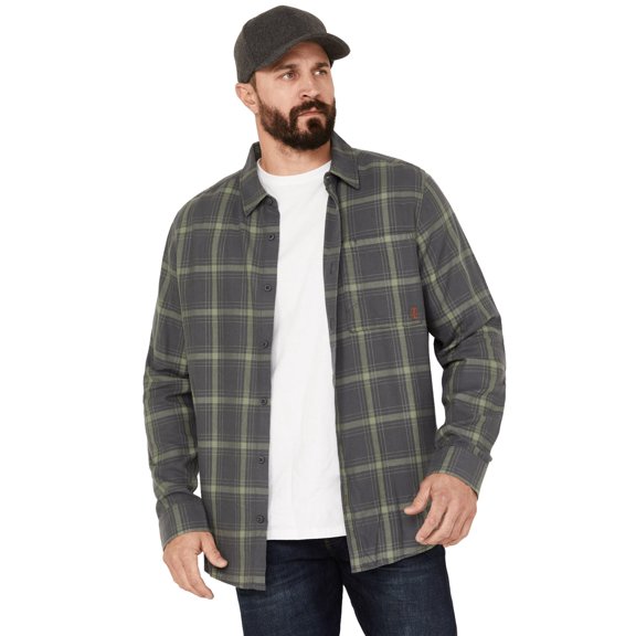 Brothers And Sons Men's Men'S Casual Plaid Print Long Sleeve Button-Down Charcoal Medium