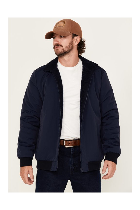 Men's Hart Reversible Sherpa Jacket - BASFA24O31-NVY US
