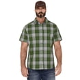 thumbnail image 1 of Brothers And Sons Men's Performance Large Plaid Short Sleeve Button-Down Kelly Green X-Large, 1 of 4