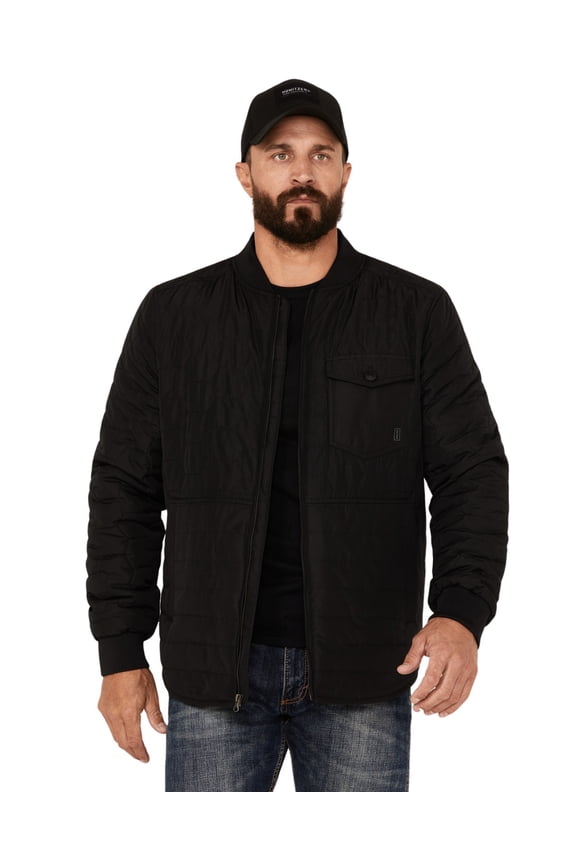 Men's Stevens Lightweight Varsity Insulated Jacket Black XX-