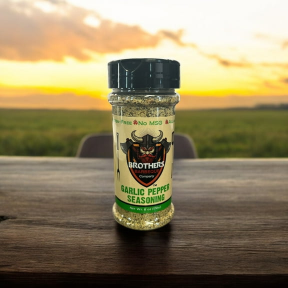 Brothers Barbeque Company Garlic Pepper Seasoning 6 oz
