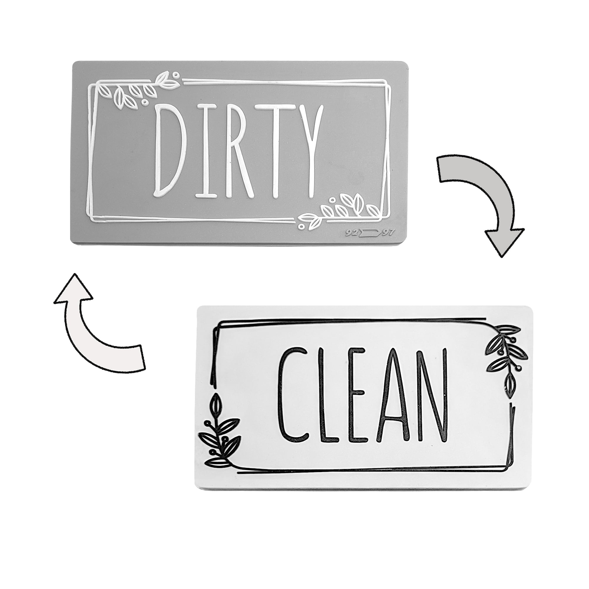Brothers Bench Modern Clean Dirty Dishwasher Reversible Dirty
